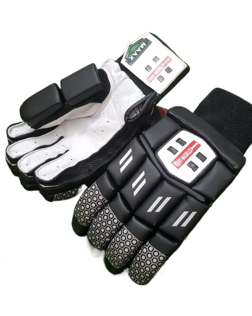 Gray Nicolls Max Black - Academy Cricket Gloves