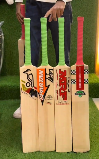 Different Pak Willow cricket bat options available in the Under-19 Black Edition kit