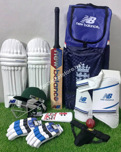 NB Players Edition Deluxe Professional Cricket Kit – Full Hard Ball Gear with English Willow Bat & Kit Bag
