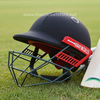 Side profile of Gray Nicolls Ultimate 360 helmet highlighting the lightweight design and aerodynamic professional standard shape.