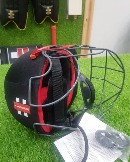 Rear view of the Gray Nicolls Ultimate 360 showing the internal dial-adjuster system for a secure and custom fit.