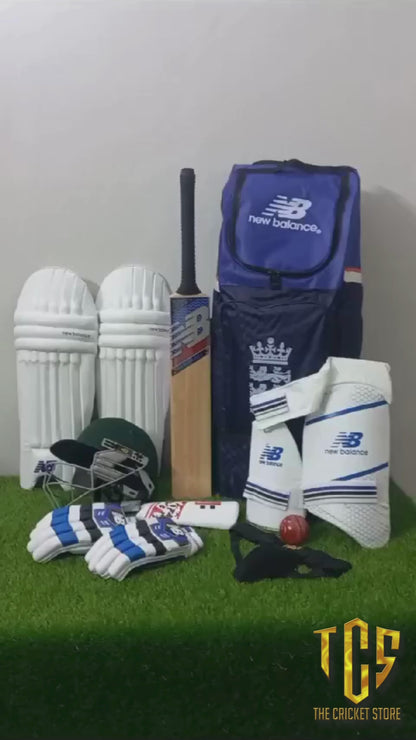 NB Players Edition Deluxe Professional Cricket Kit – Full Hard Ball Gear with English Willow Bat & Kit Bag